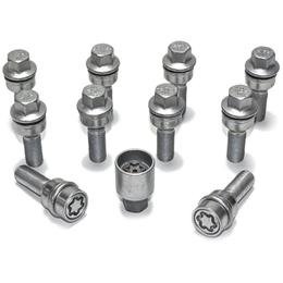 H&R Full Axle Variable PCD Wheel Bolt Set - 42mm M14x1.5, R14 seat, 17mm hex