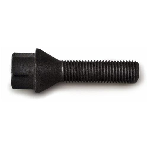 H&R Replacement Wheel Bolt Set - 24mm M12x1.5, 60° seat, Black, 17mm hex
