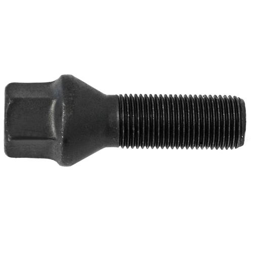 H&R Replacement Wheel Bolt Set - 28mm M14x1.25, 60° seat, Black, 17mm hex