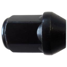 H&R Replacement Wheel Nut Set - M12x1.5, R12 seat, Black, 19mm hex, 28.5mm long