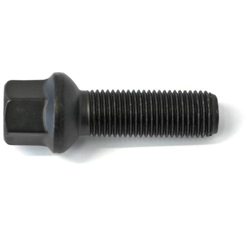 H&R Replacement Wheel Bolt Set - 65mm M14x1.5, R14 seat, Black, 17mm hex