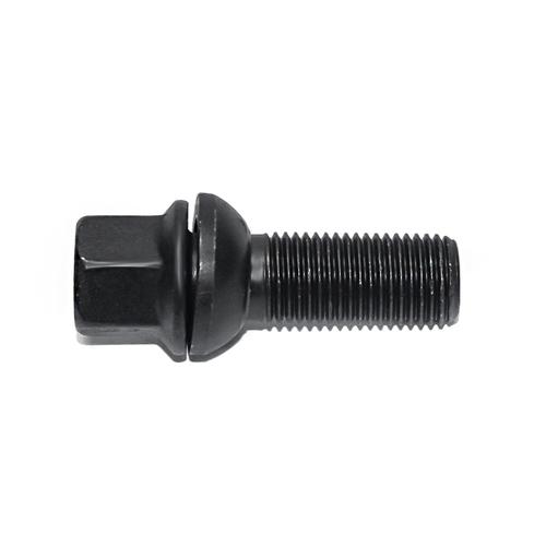 H&R Variable PCD Wheel Bolt Set - 48mm M14x1.5, R13 seat, Black, 17mm hex