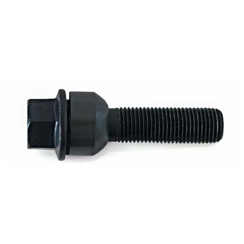 H&R Variable PCD Wheel Bolt Set - 60mm M14x1.5, R14 seat, Black, 19mm hex
