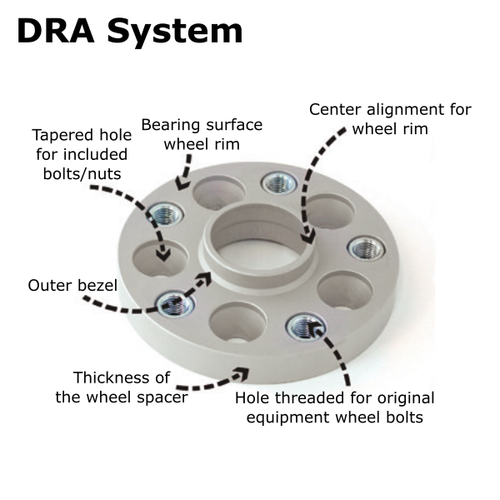 H&R PCD Adapters - 4x108/4x100 to 4x108, 56.1mm to 57.1mm bore, 20mm wide