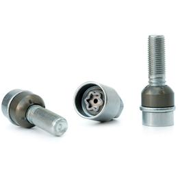 H&R Variable PCD Locking Wheel Bolts (x2) - 52mm M14x1.5, R14 seat, 19mm hex