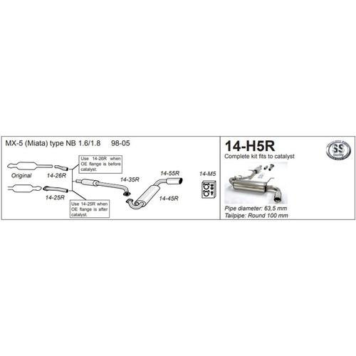 Half System Mazda MX5 (NB) (Miata) Type NB 1.6/1.8