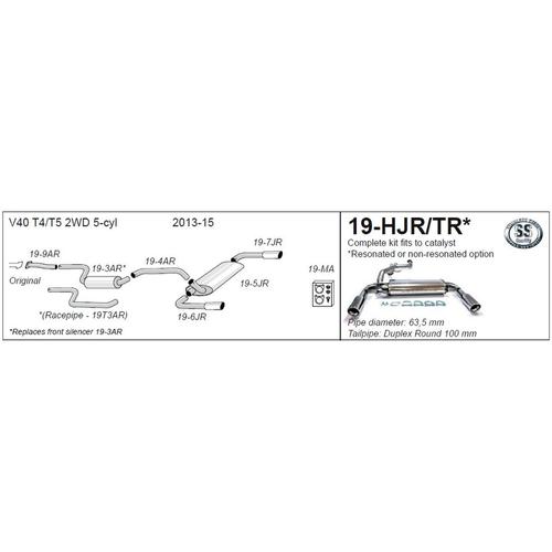 Half System Volvo V40 5cyl T4/T5 2WD (and Cross Country/R Design)