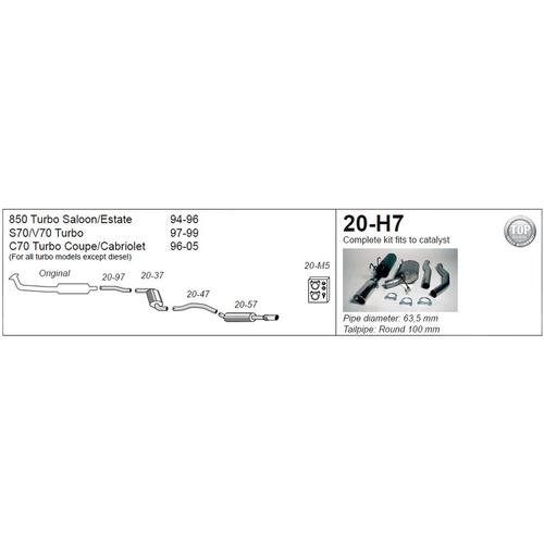 Half System Volvo S70 Turbo