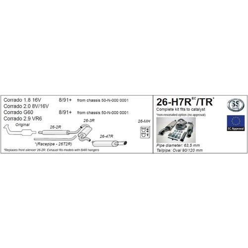 Half System Volkswagen Corrado 16V 1.8 16V (from chassis 50-N-000 0001)