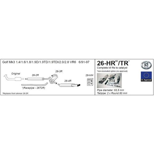 Half System Volkswagen Golf Mk3 8V/16V/VR6 All Models inc.16V/VR6