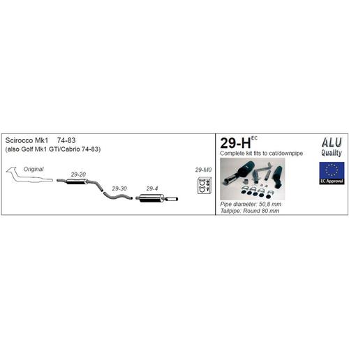 Half System Volkswagen Scirocco Mk1
