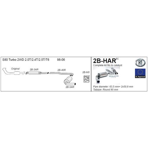 Half System Volvo S80 2.0T/2.4T/2.5T/T6