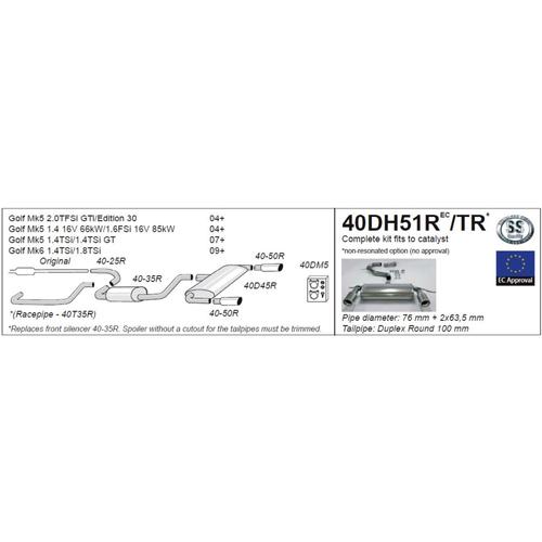 Half System Volkswagen Golf Mk6 1.4TSi 1.4TSI