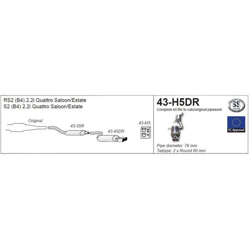 Half System Audi S2 (B4) Quattro 2.2 Quattro Saloon/Estate