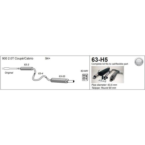 Half System Saab 900 Turbo 2.0T Coupe/Cabrio