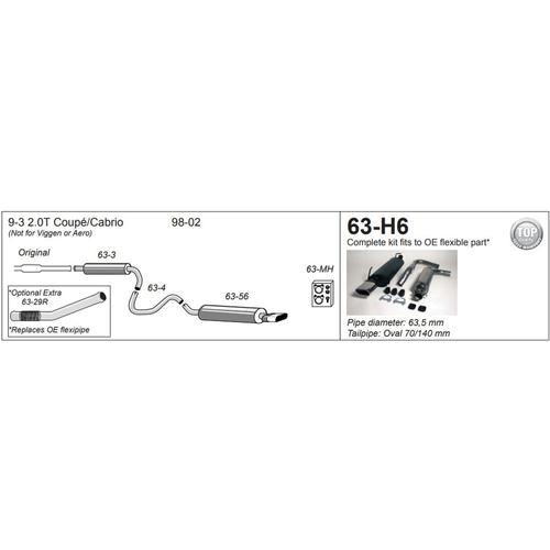 Half System Saab 9-3 non-Aero [Generation 1] 2.0T Coupe/Cabrio