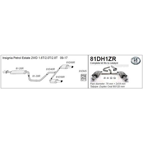 Half System Vauxhall Insignia Petrol Turbo 2WD Estate 4/5 Doors 1.6T/2.0T/2.8T