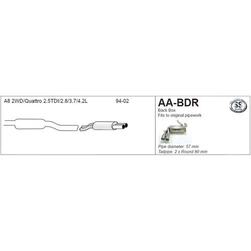Back Box Audi A8 (D2) 2.5TDI/2.8/3.7/4.2