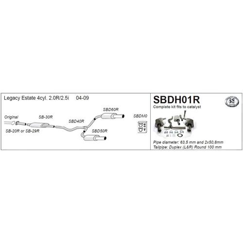 Half System Subaru Legacy Estate 2.0L R/2.5i (4cyl)
