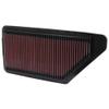 K&N Replacement Element Panel Filter to fit Honda Prelude IV 2.0i (from 1992 to 1996)