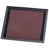 K&N Replacement Element Panel Filter to fit Peugeot 3008 1.6 BlueHDi (from 2014 to 2016)