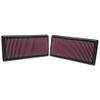 K&N Replacement Element Panel Filter to fit Range Rover Sport 5.0i (from 2010 to 2013)