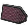 K&N Replacement Element Panel Filter to fit Lancia Thema II 3.6i (from 2011 to 2014)