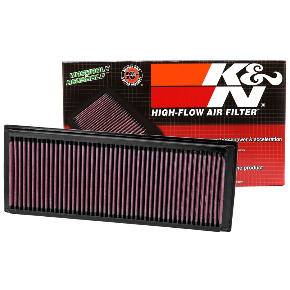 thumbnail image 2 of K&N Sport Air Filter 33-2865 – Fits VW Tiguan 1.4/2.0 2007-2015 – Rectangle Cotton Performance Filter 2 of 5