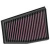 K&N Replacement Element Panel Filter to fit Audi A5/S5 (8T/8F) 4.2 RS5 Right side filter (from 2010 to 2014)