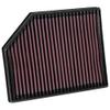 K&N Replacement Element Panel Filter to fit Volvo V60 II 2.0i (from 2017 onwards)
