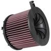 K&N Replacement Element Panel Filter to fit Audi A5 (F5) 2.0i 249/252hp (from 2016 to 2018)