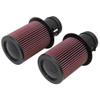 K&N Replacement Element Panel Filter to fit Audi R8 (420) 5.2i 6 speed (from 2009 to 2015)