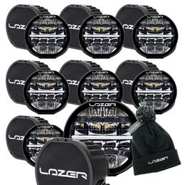 Lazer Sentinel 7" LED Lamps BUY 7 GET 1 FREE LAMP Bundle with Free Lazer Beanie and Covers