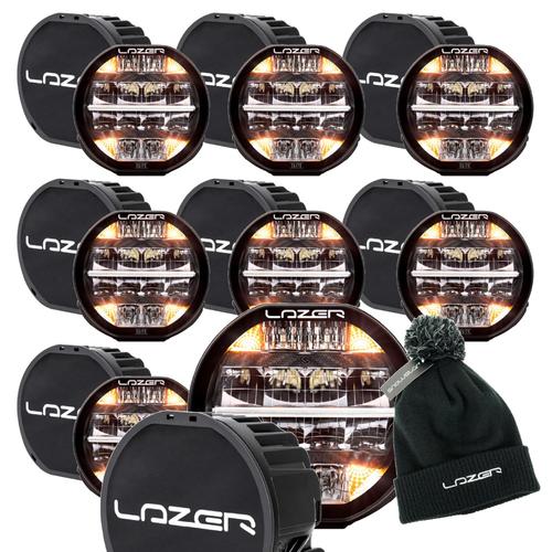 Lazer Sentinel Elite 7" LED Lamps with Position Lights BUY 7 GET 1 FREE LAMP Bundle with Free Lazer Beanie and Covers