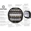 Lazer Sentinel Elite 9" LED Lamps with Position Lights FOUR LAMP Bundle with Free Wiring Kits, Lazer Beanie and Covers