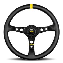 Momo MOD. 07 Track Steering Wheel - Black Leather 350mm
