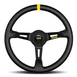 Momo MOD. 08 Track Steering Wheel - Black Spoke/Black Leather 350mm