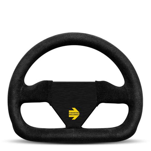Momo MOD. 12 Track Steering Wheel - Black Suede 260mm