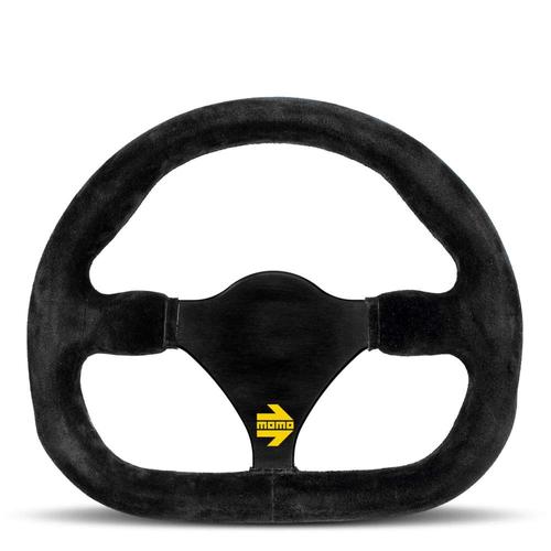 Momo MOD. 27 Track Steering Wheel - Black Suede 290mm