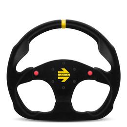 Momo MOD. 30 B Track Steering Wheel - Black Suede (with buttons) 320mm