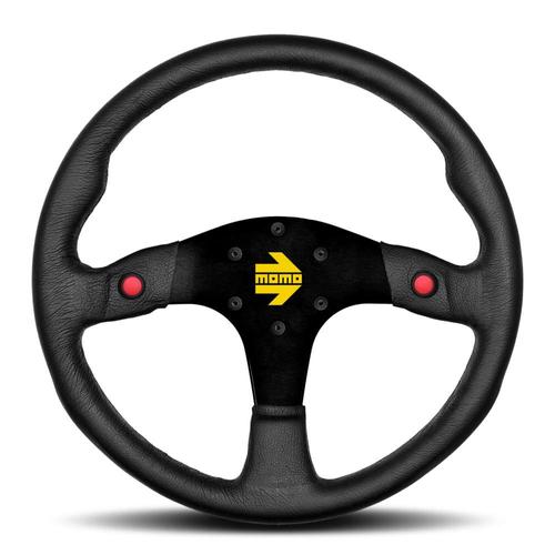 Momo MOD. 80 Track Steering Wheel - Black Leather 350mm