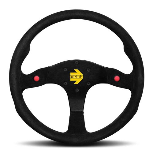 Momo MOD. 80 Track Steering Wheel - Black Suede 350mm