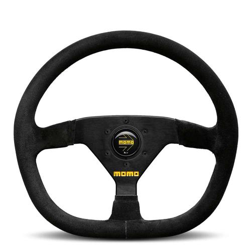 Momo MOD. 88 Flat Bottom Track Steering Wheel - Black Suede 320mm
