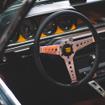 Momo Heritage California Black Leather Steering Wheel with Polished Spokes
