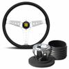 Momo California 360 Black Leather Steering Wheel & Hub Kit to fit Mini (Classic)
