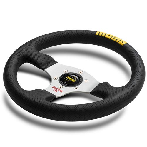 Momo Competition Evo Black Leather Steering Wheel