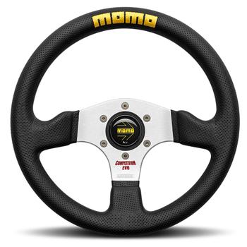 Momo Competition Evo Black Leather Steering Wheel