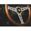 Momo Heritage Indy Mahogany Steering Wheel with Silver Spokes