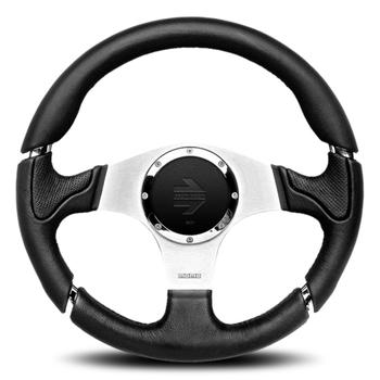 Momo Millenium 350 Black Leather Steering Wheel