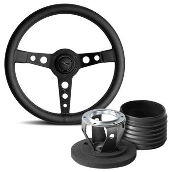Prototipo 350 Black Leather Steering Wheel & Hub Kit